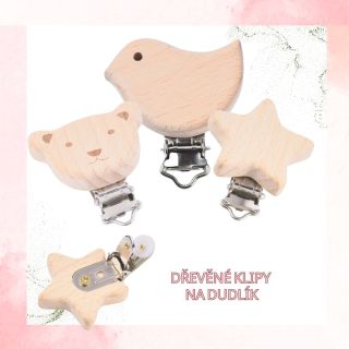 🧸 Hledáte stylový a funkční klip na dudlík, který padne k jakémukoliv mimi outfitu? Přírodní dřevěný klip je ideálním...
