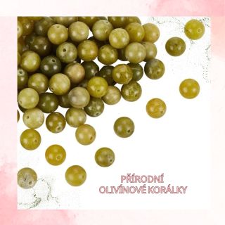 🌿 Objev zelený kámen plný energie – přírodní olivín v matném provedení. Pochází z přirozeného ložiska, není dobarvený,...